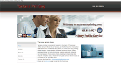 Desktop Screenshot of mytarzanaprinting.com